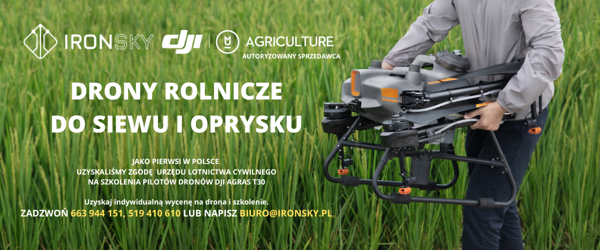 Drony agro do rolnictwa oprysków i siewu DJI Agras T30